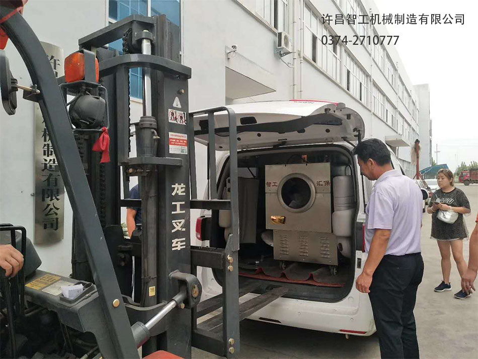 驻马店张总订购多功能炒药机