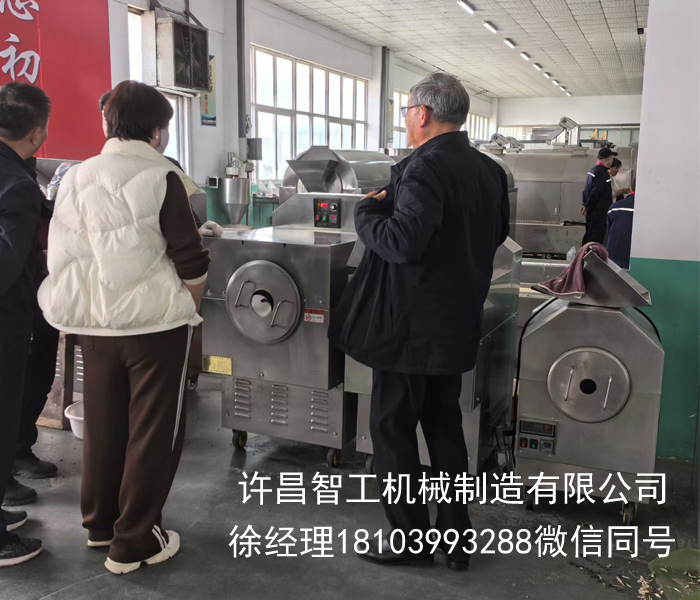 大批量炒红枣，电磁炒货机少不了！