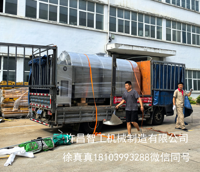 炒花生果机专车整装完毕，正式发车！